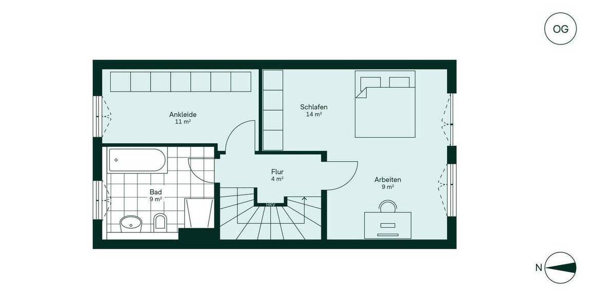 Reihenmittelhaus Heiligenhaus Mitte - 4 Zimmer, 142 m&sup2;, 589.900&euro; | Angebot:25796230