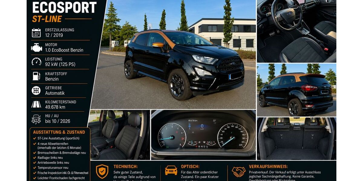 Ford EcoSport 49.700 km 14.490 &euro; Bochum 44807