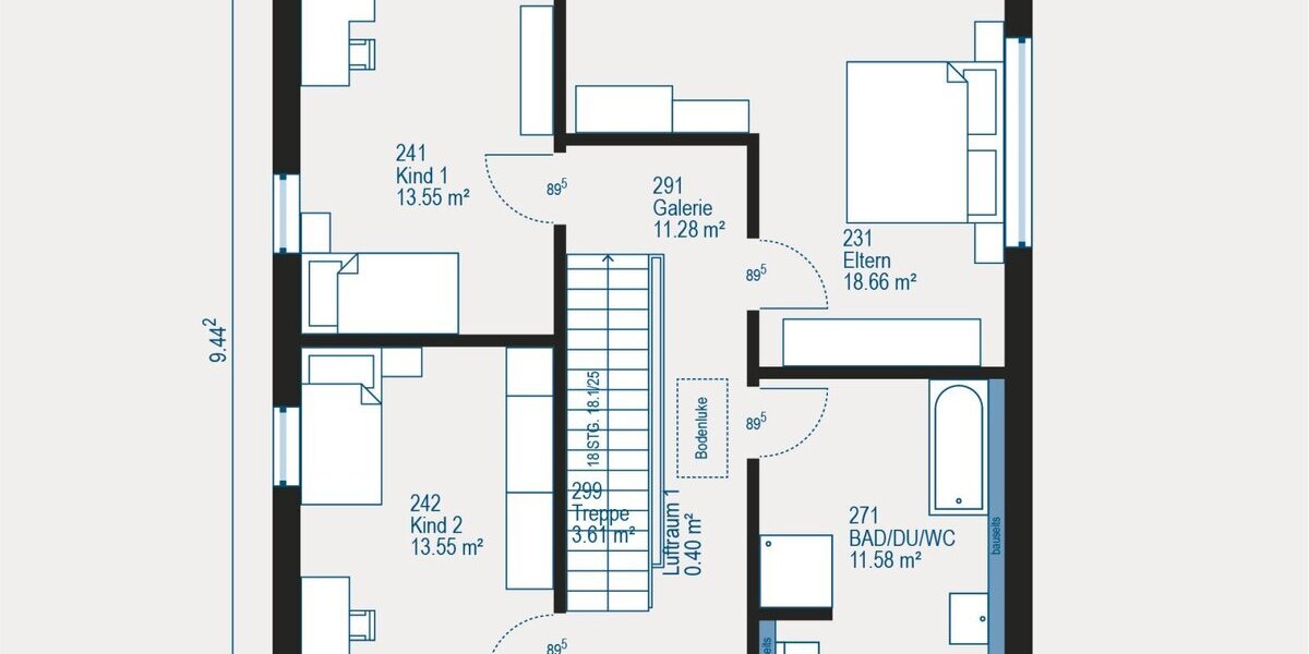 Modernes Einfamilienhaus in Bochum mit großzügigem Grundriss und individuellen Gestaltungsmöglichkeiten - Einfamilienhaus Bochum Bochum-Mitte | Angebot:27698508