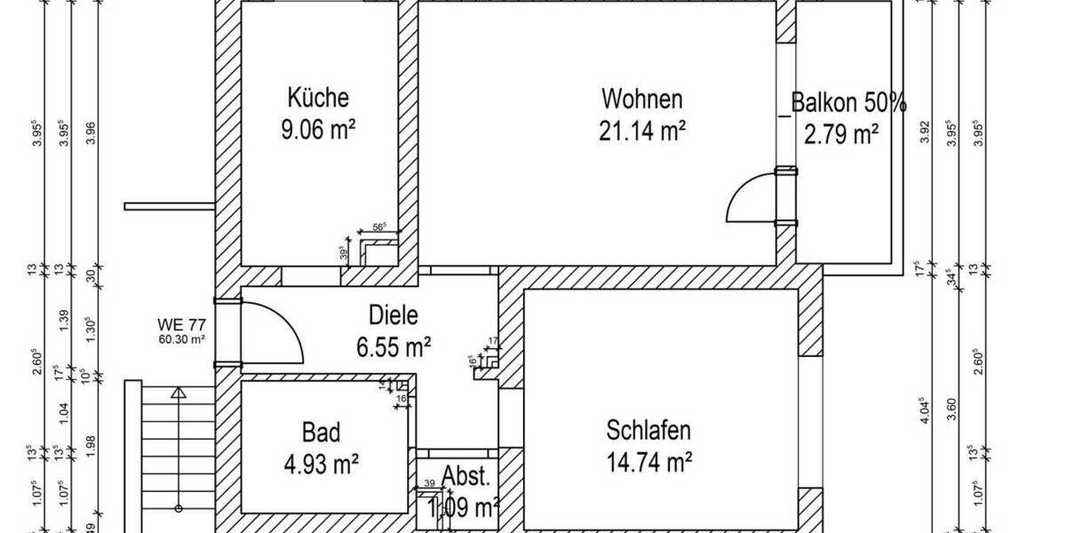 Etagenwohnung Duisburg Aldenrade - 2 Zimmer, 244 m&sup2;, 480.000&euro; | Angebot:26800119