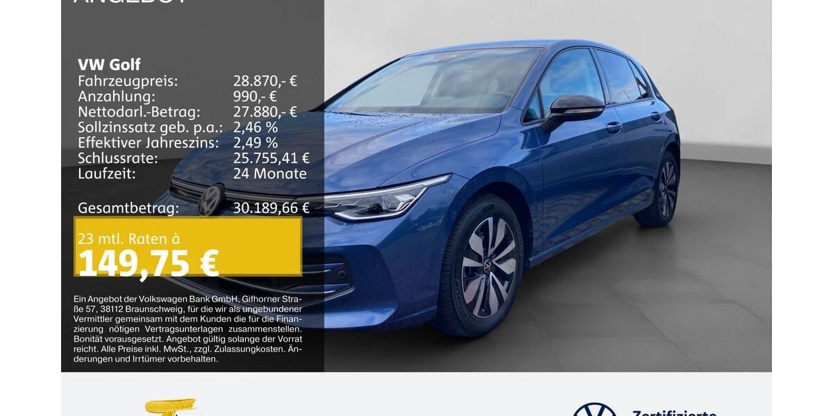 VW Golf 15.893 km 28.870 &euro; Bochum 44892