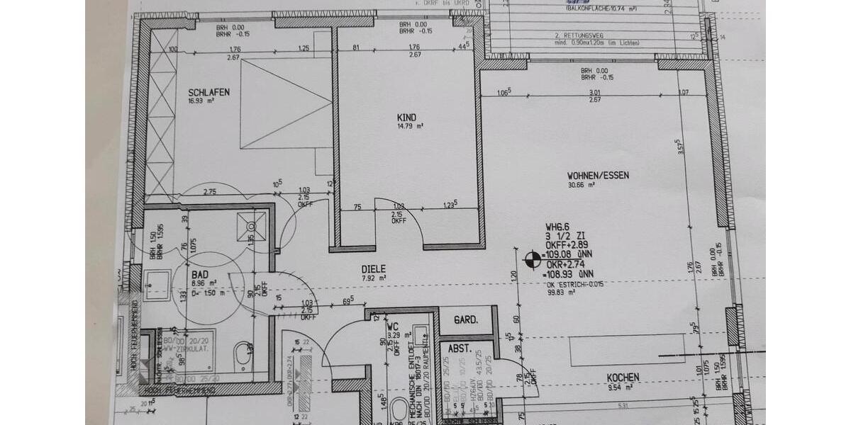 Etagenwohnung Bochum Eppendorf - 3 Zimmer, 100 m&sup2;, 1.750&euro; | Angebot:26323609