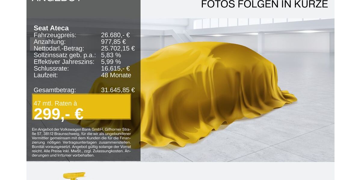 Seat Ateca 42.187 km 24.880 &euro; Herne 44653