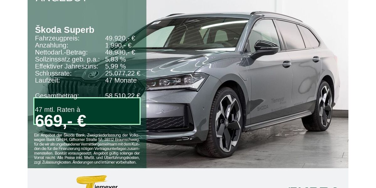 Skoda Superb 13.999 km 46.980 &euro; Bochum 44809