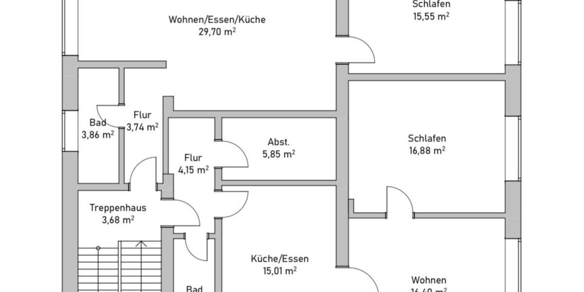 Etagenwohnung Marl Alt-Marl - 5 Zimmer, 115 m&sup2;, 1.200&euro; | Angebot:25402737