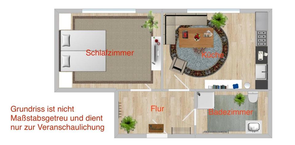Schöne, kernsanierte Wohnung Mietwohnung Wanne-Eickel 1 zimmer