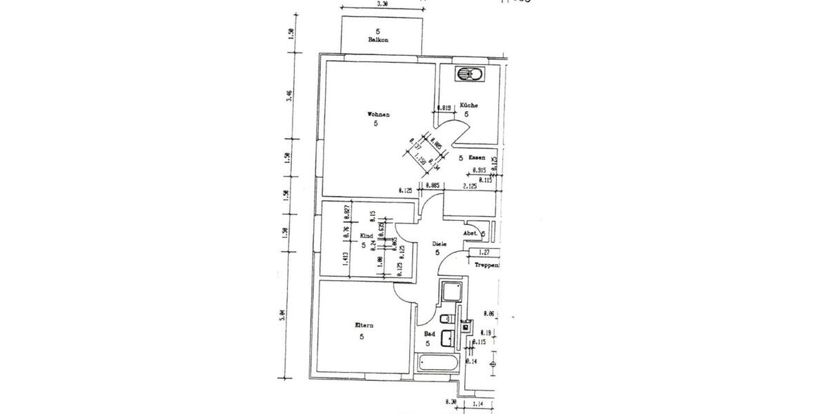 Wohnung im Grünen: gut geschnittene 3,5 Zimmerwohnung mit Balkon 3.5 zimmer