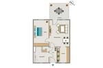 Erdgeschoßwohnung Witten Heven - 2.5 Zimmer, 66 m&sup2;, 743&euro; | Angebot:25301585