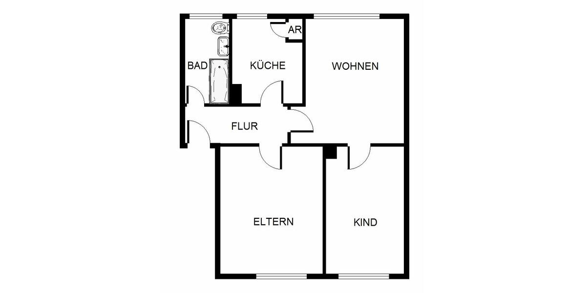 Klein aber fein - Gemütliche 3 Zimmer Whg. neuem Badezimmer! 3 zimmer