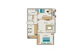 Etagenwohnung Herten - 3.5 Zimmer, 68 m&sup2;, 565&euro; | Angebot:23094422