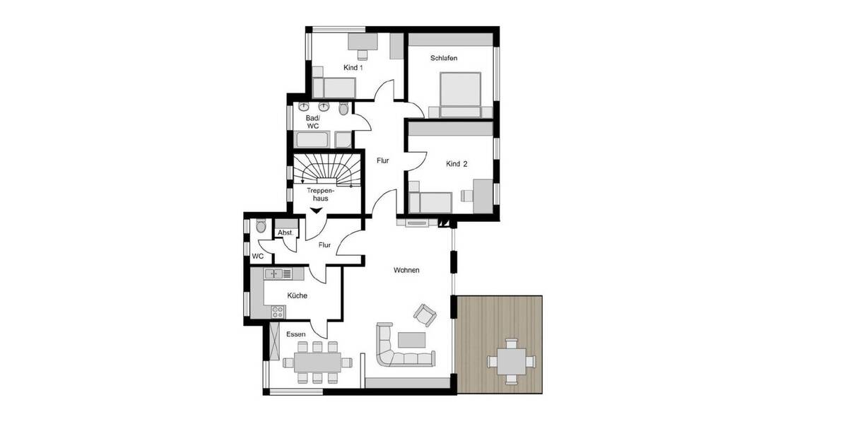 Terrassenwohnung Bochum Stiepel - 4 Zimmer, 130 m&sup2;, 569.000&euro; | Angebot:26228923
