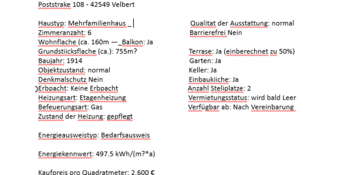 Zweifamilien Haus 6 zimmer