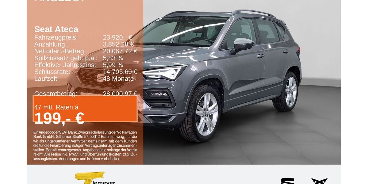 Seat Ateca 36.839 km 23.210 &euro; Bochum 44809