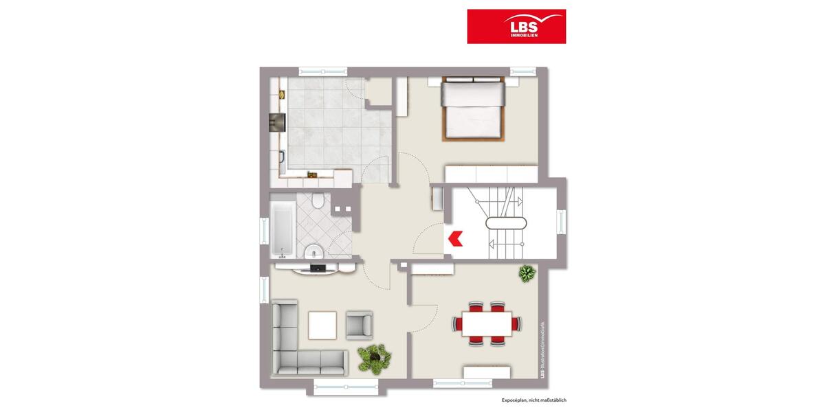 Etagenwohnung Bottrop Boy - 3.5 Zimmer, 70 m&sup2;, 500&euro; | Angebot:26214130