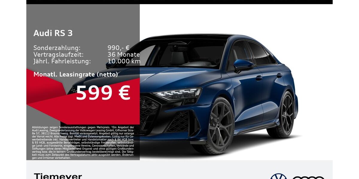Audi RS3 2.050 km 64.570 &euro; Gelsenkirchen 45894