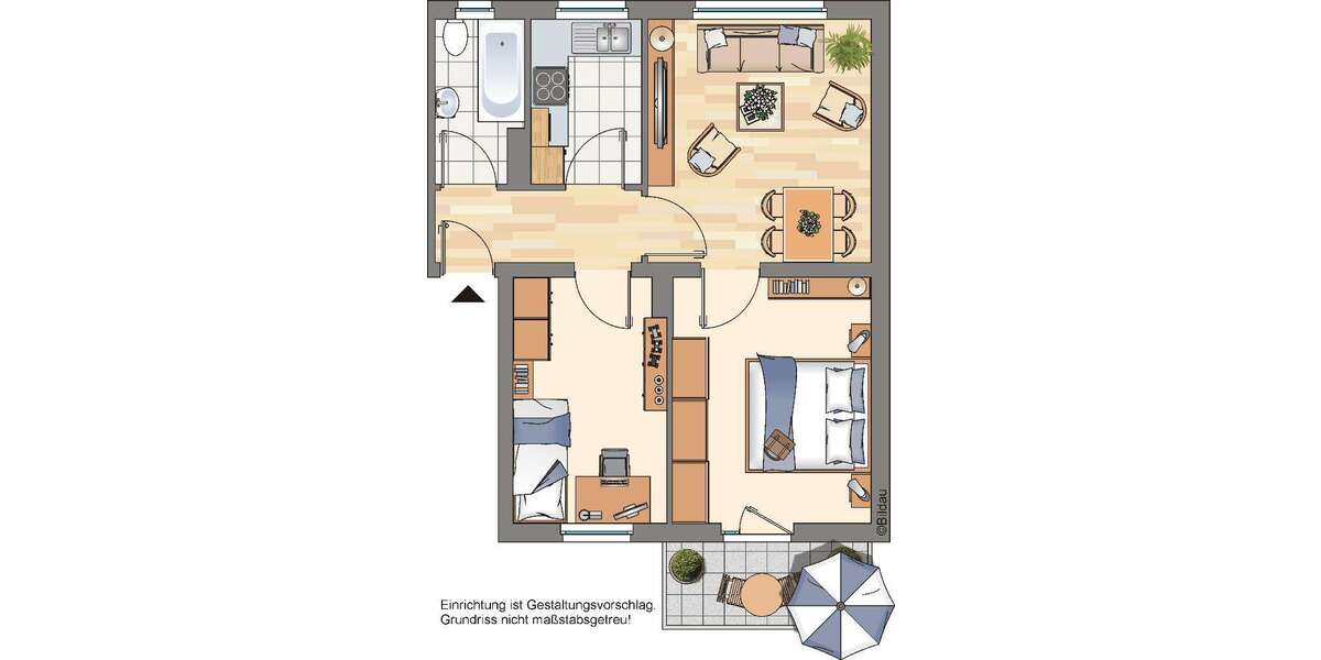 Wohnung zum Mieten in Marl 439 € 53.56 m² 2 zimmer