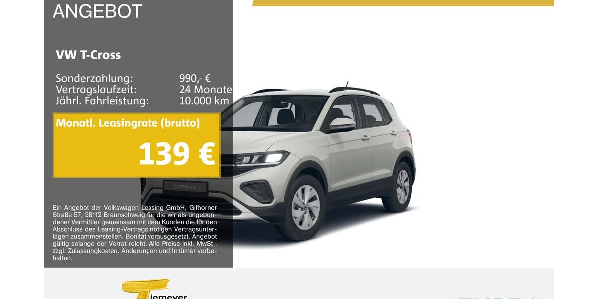 VW T-Cross 16.364 km 19.570 &euro; Bochum 44809
