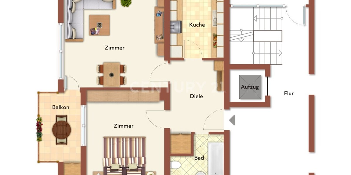 Hoch hinaus in Bochum-Dahlhausen - Etagenwohnung Bochum Bochum-Südwest | Angebot:27161233