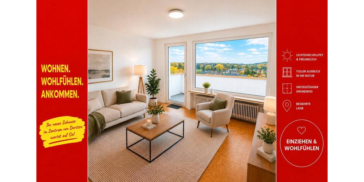 Etagenwohnung Dorsten - 3 Zimmer, 72 m&sup2;, 169.000&euro; | Angebot:27230762