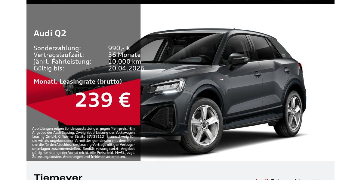 Audi Q2 4.095 km 28.570 &euro; Bochum 44809