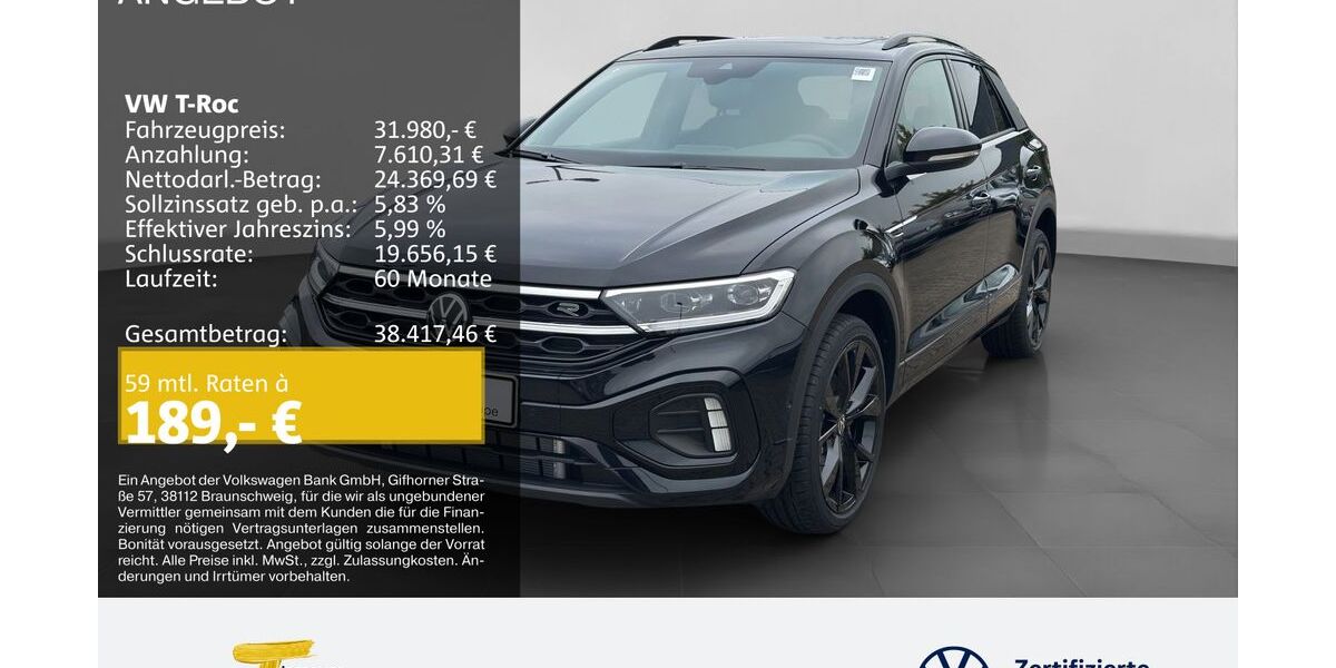 VW T-Roc 8.242 km 31.980 &euro; Oberhausen 46047