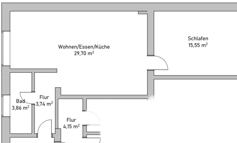 Etagenwohnung Marl Alt-Marl - 2 Zimmer, 53 m&sup2;, 550&euro; | Angebot:25395151