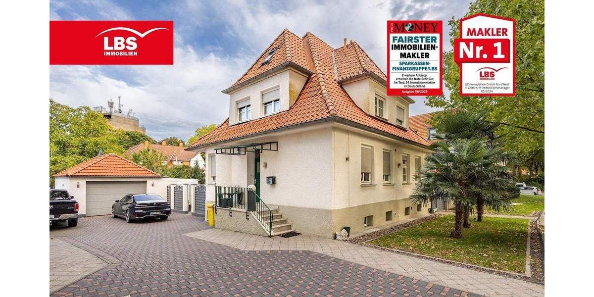 Wohnen in der Gartenstadt mit schönem Garten, Palmen, Garage 6 zimmer