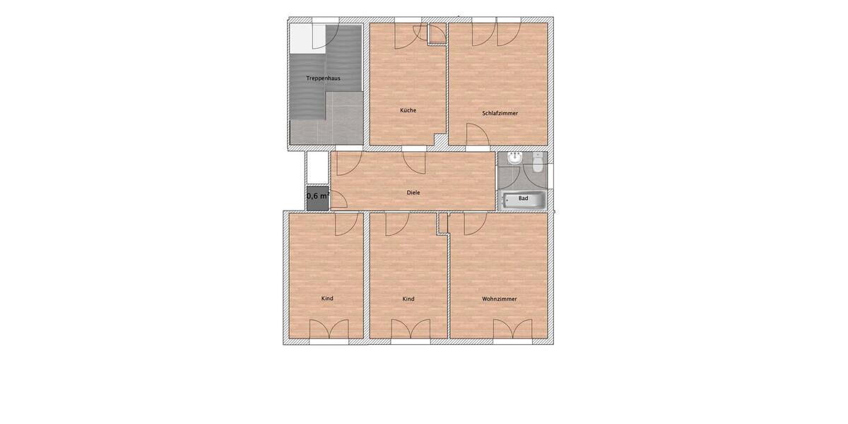 Etagenwohnung Gelsenkirchen Ückendorf - 4 Zimmer, 75 m&sup2;, 562&euro; | Angebot:26350540