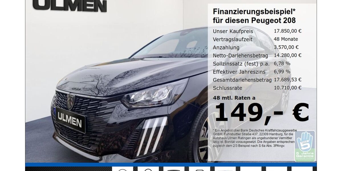 Peugeot 208 10.169 km 17.680 &euro; Ratingen 40880