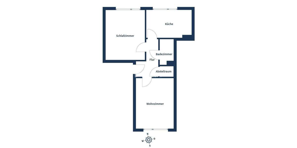 Etagenwohnung Bochum Hamme - 2 Zimmer, 53 m&sup2;, 115.000&euro; | Angebot:25927686