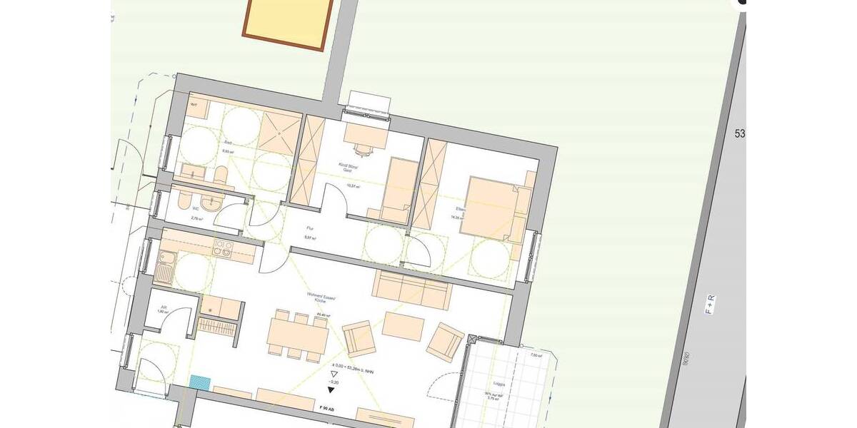Neubau! Erdgeschoss-Wohnung mit Terrasse, Garten, Tiefgarage und Aufzug in Rhade_A2524 3 zimmer