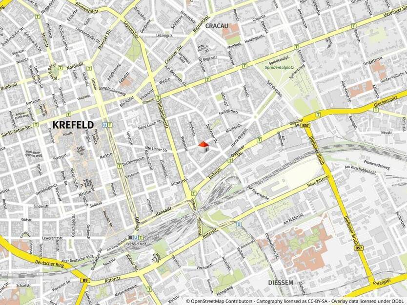 Krefeld Cracau: Projektgrundstück an der Seidenstraße: 5.863?m² für Ihre Bauidee