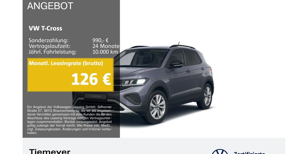 VW T-Cross 19.722 km 18.990 &euro; Duisburg 47059