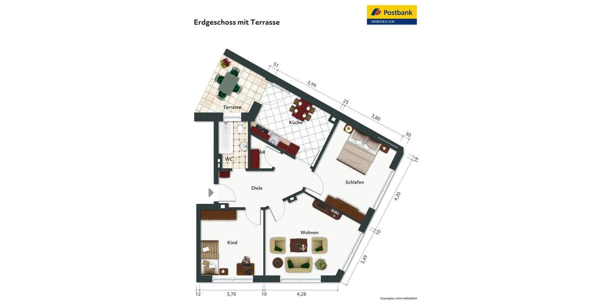 Etagenwohnung Duisburg Untermeiderich - 3 Zimmer, 82 m&sup2;, 114.000&euro; | Angebot:25865311