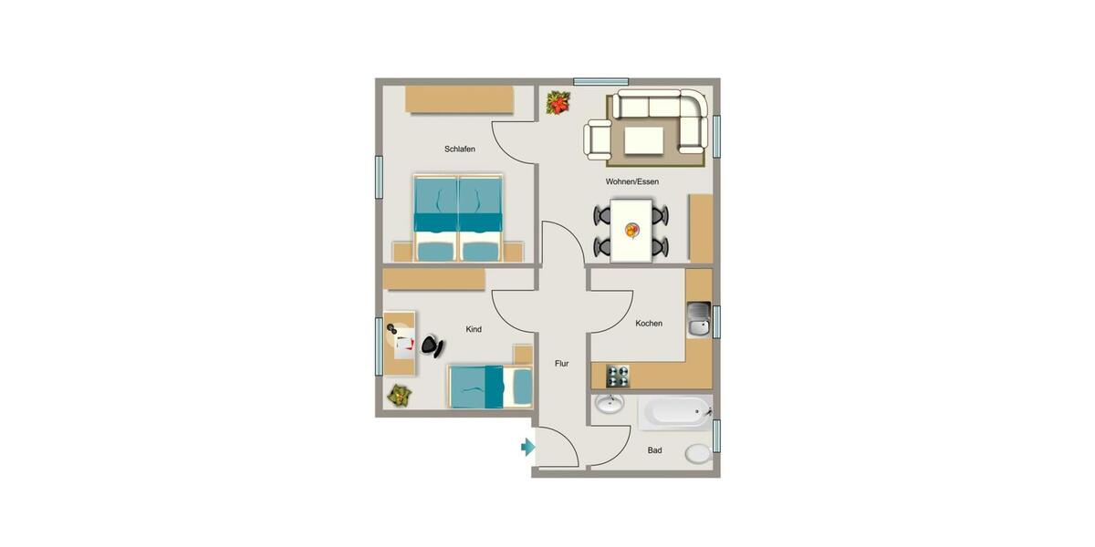 3-Zimmer-Wohnung in Moers Repelen 3 zimmer