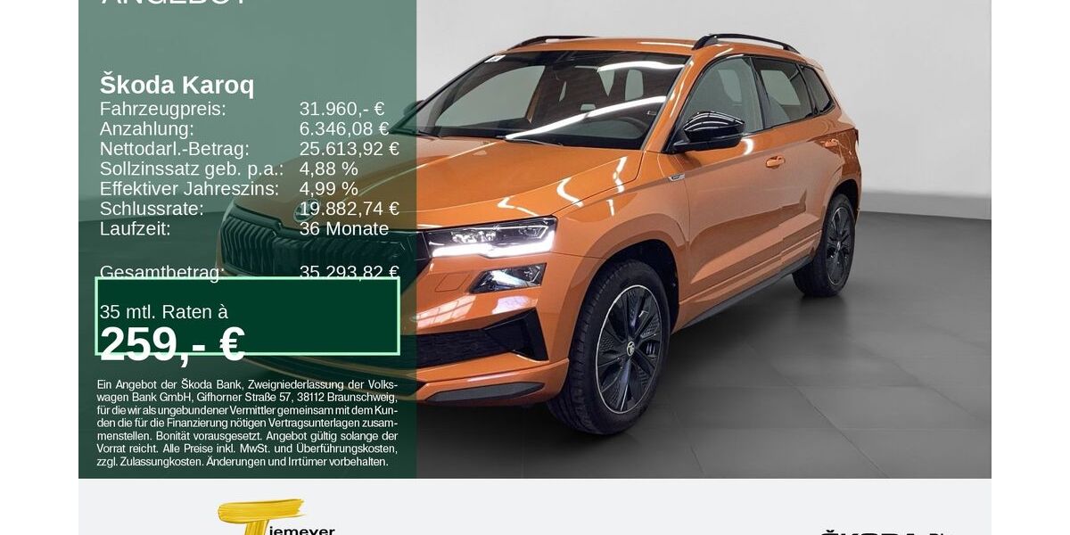 Skoda Karoq 58.380 km 31.960 &euro; Bochum 44809