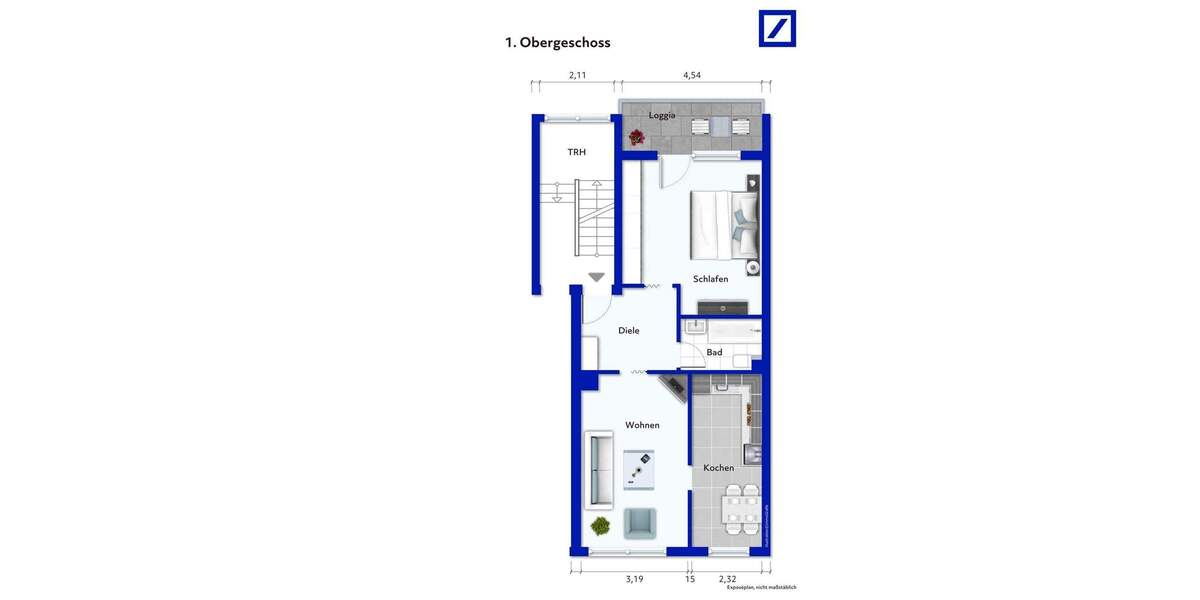 Charmante 2-Zimmer-Wohnung in gepflegtem Mehrfamilienhaus 2 zimmer