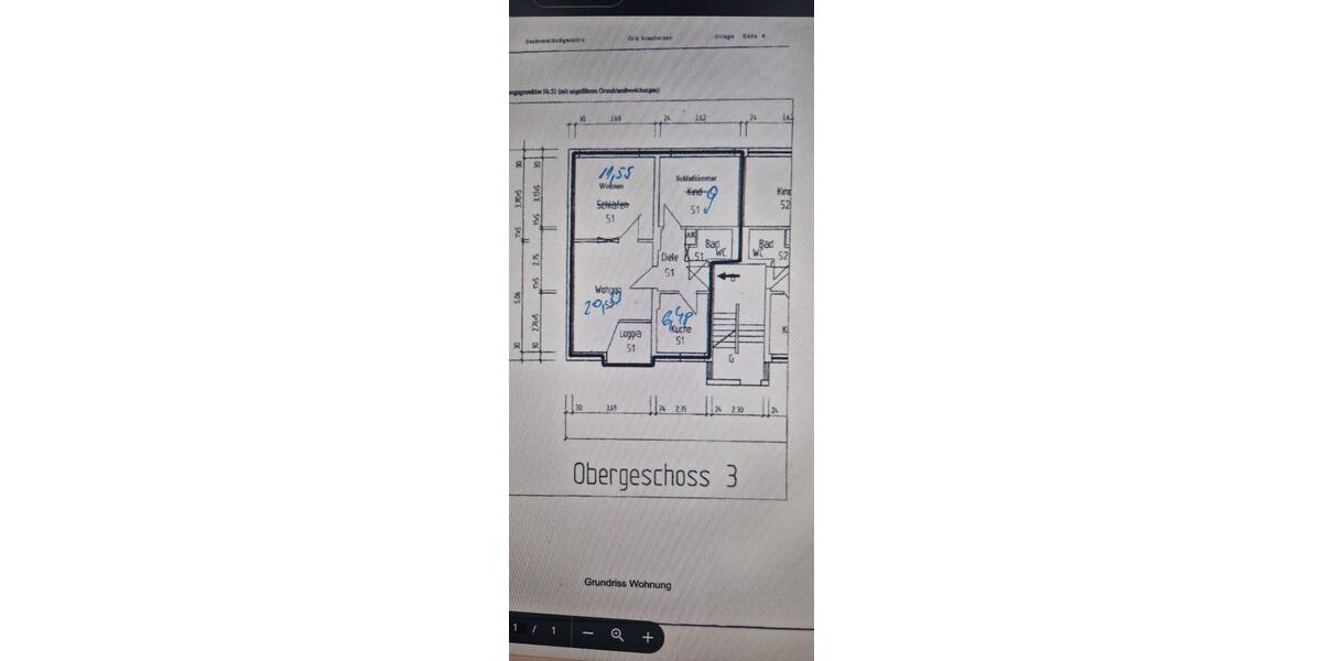 Etagenwohnung Oberhausen - 3 Zimmer, 53 m&sup2;, 720&euro; | Angebot:26184798