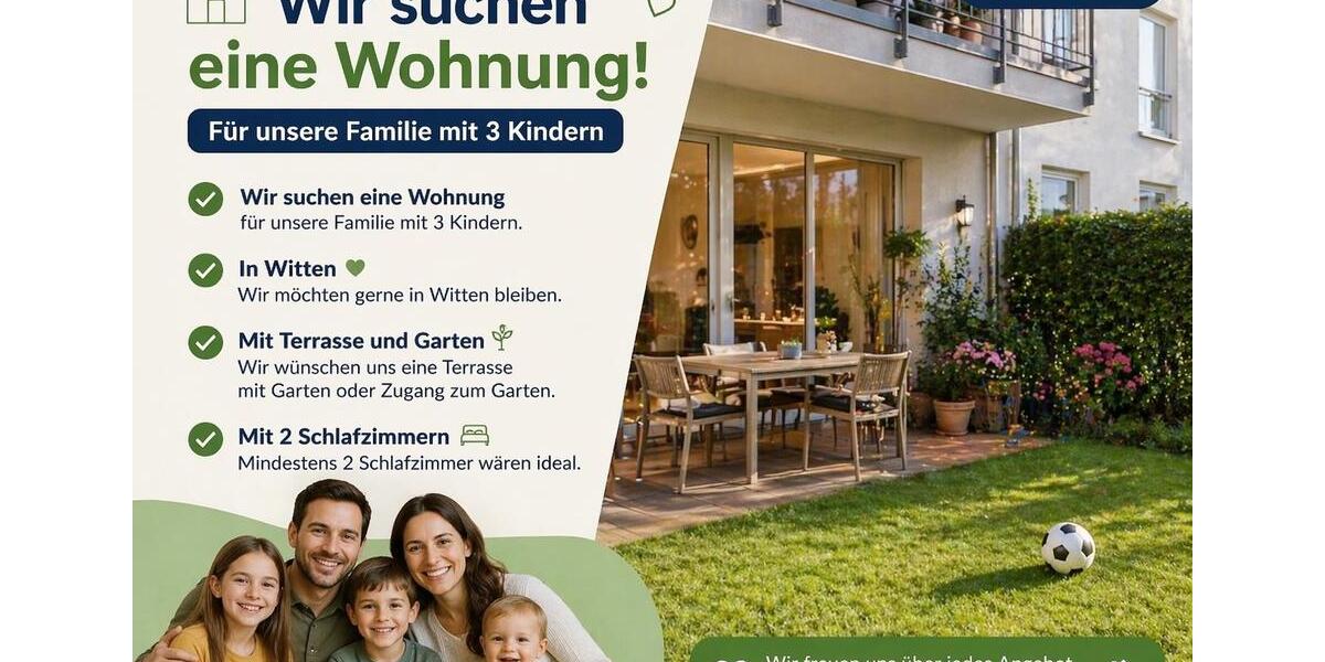 Etagenwohnung Witten - 3 Zimmer, 80 m&sup2;, 850&euro; | Angebot:26300583