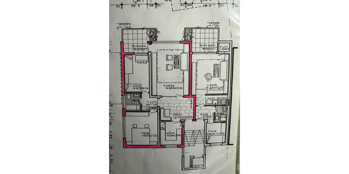Etagenwohnung Herne Wanne - 3.5 Zimmer, 75 m&sup2;, 843&euro; | Angebot:26311881