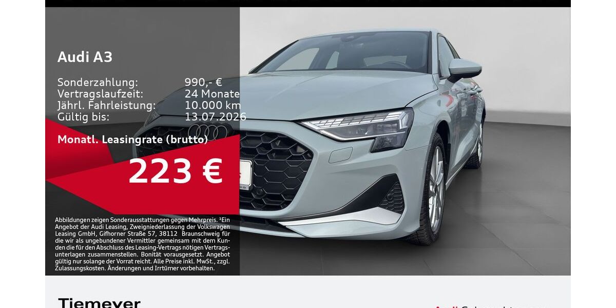 Audi A3 13.849 km 30.120 &euro; Dorsten 46284