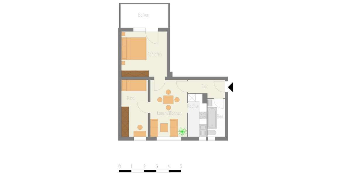 Etagenwohnung Velbert Velbert-Mitte - 3 Zimmer, 54 m&sup2;, 433&euro; | Angebot:27705304