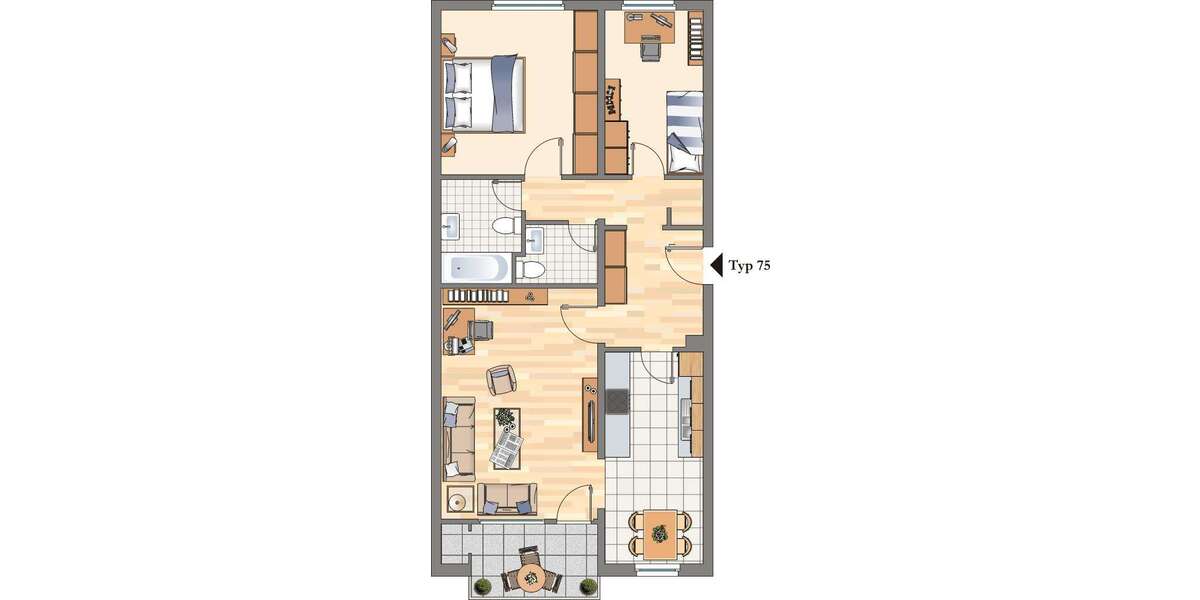 Etagenwohnung Hattingen Welper - 4.5 Zimmer, 94 m&sup2;, 739&euro; | Angebot:25539204