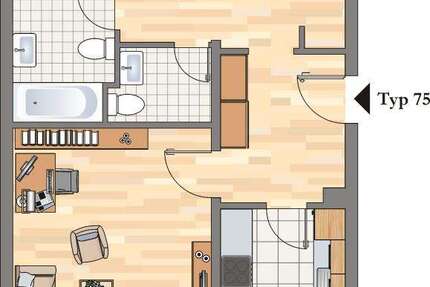 Wohnung Hattingen Welper - 4.5 Zimmer, 94 m&sup2;, 739&euro; | Angebot:25539204