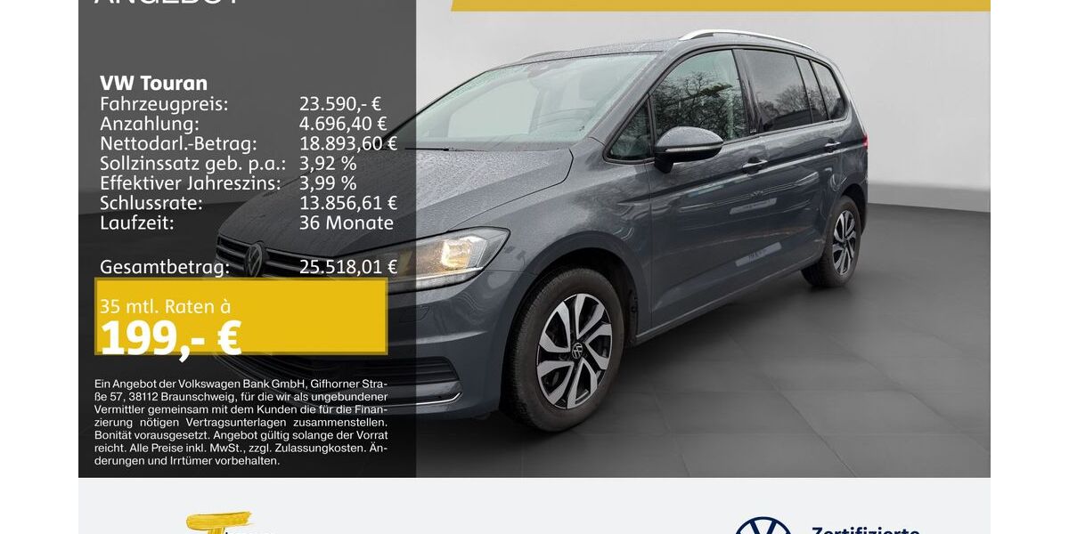 VW Touran 66.998 km 22.820 &euro; Duisburg 47059