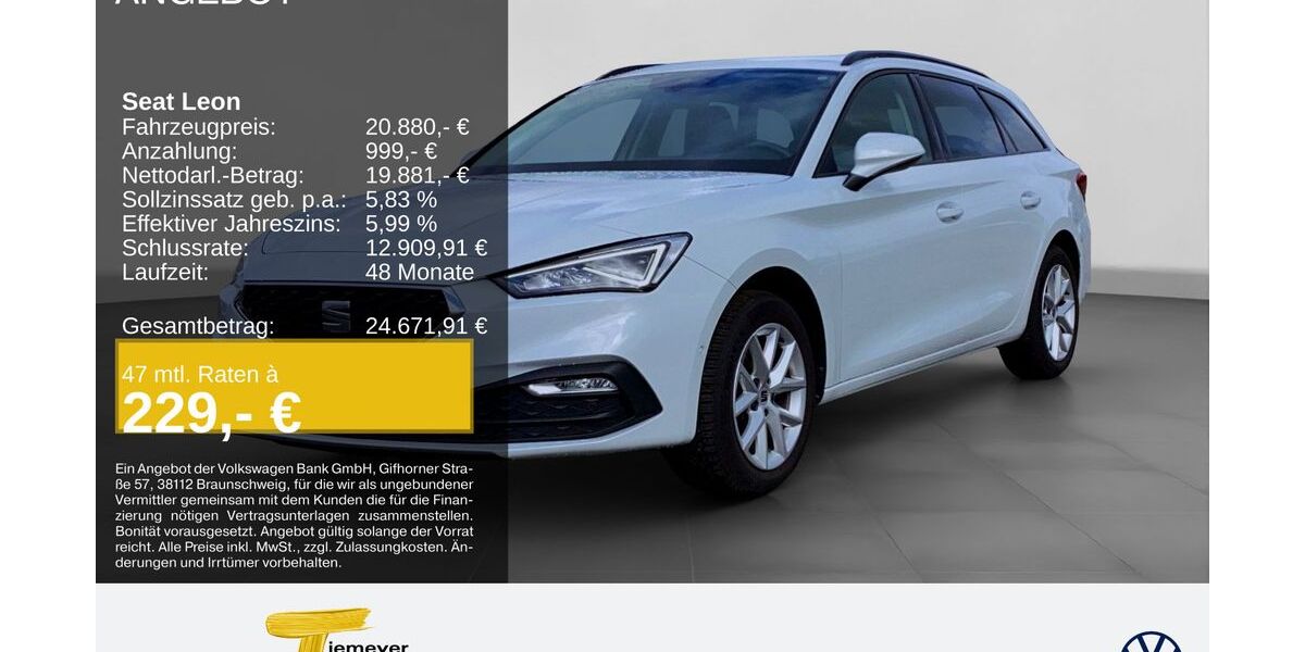 Seat Leon 62.500 km 19.910 &euro; Herne 44653