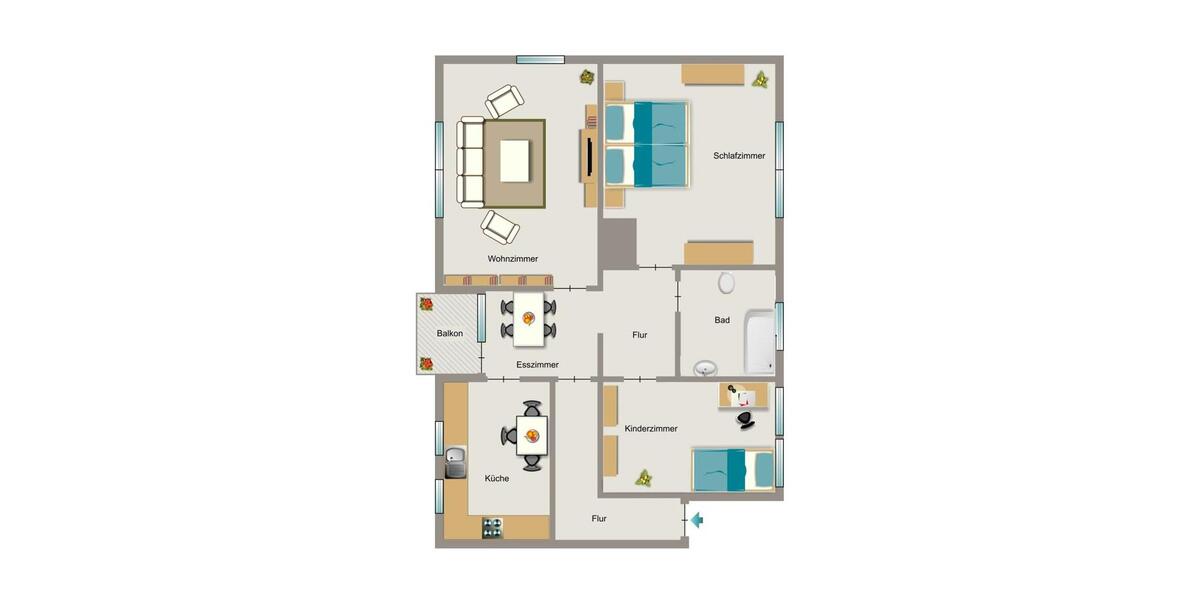 Erdgeschoßwohnung Oberhausen Alstaden - 3.5 Zimmer, 70 m&sup2;, 574&euro; | Angebot:26389104