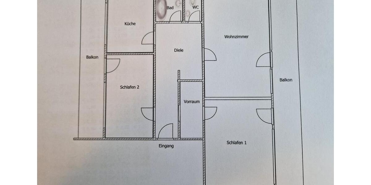 Penthouse: Großzügige, helle 3-Zimmer-Wohnung mit 2 Balkonen 3 zimmer