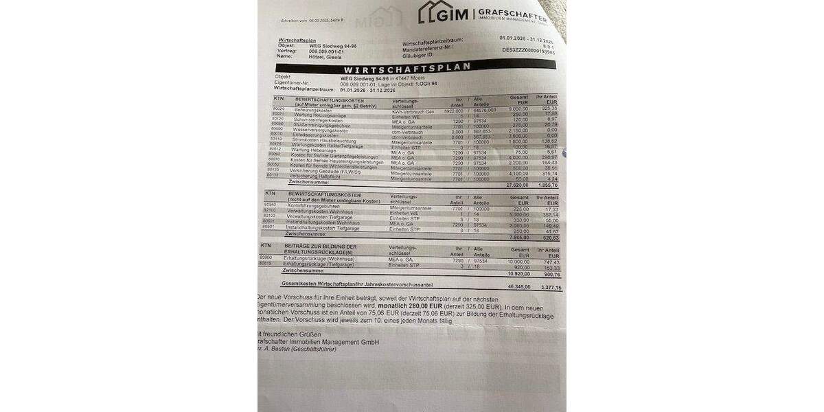 Moderne 2,5-Zimmer-Eigentumswohnung mit Balkon & TG-Stellplätzen in Moers! 2 zimmer