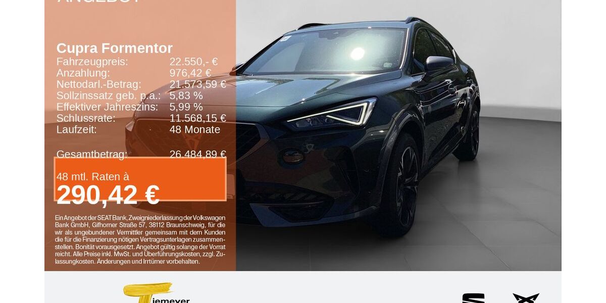 Cupra Formentor 46.010 km 22.550 &euro; Recklinghausen 45663